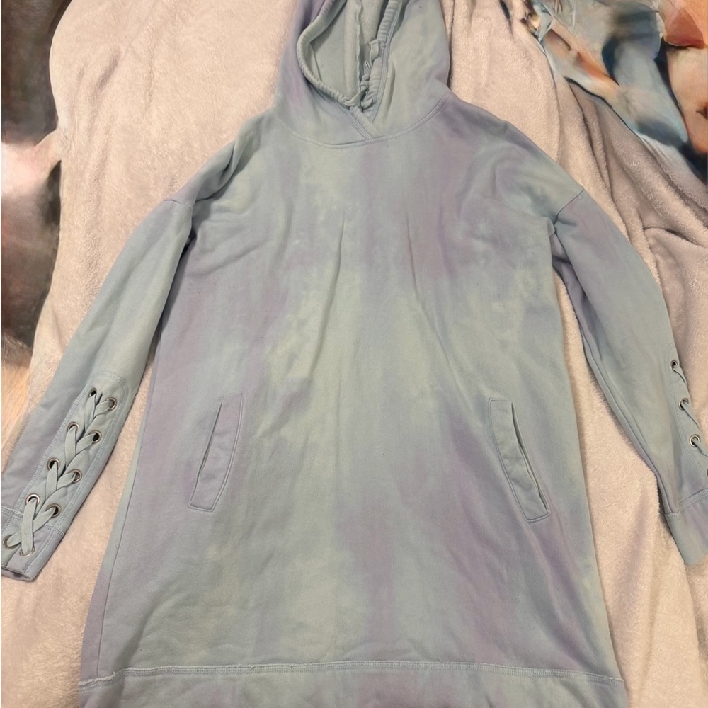 Hollister Light Blue Hooded Sweatshirt